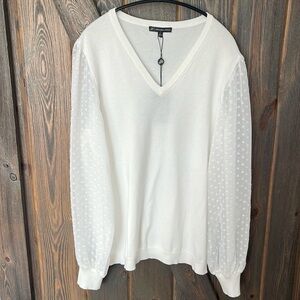 Adrianna Papell clip dot sweater
